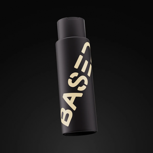BASED shampoing flacon noir logo doré